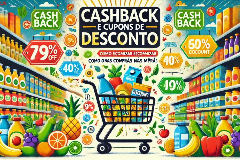 Cashback e cupons de desconto no mercado de alimentos: Como economizar nas compras do mês