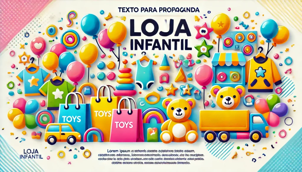 Texto para Propaganda de Loja Infantil